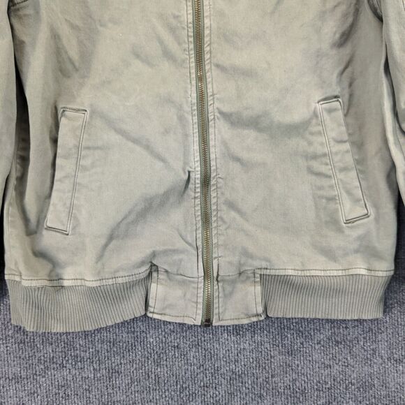 Treasure and Bond Full Zip Jacket Size L 10/12 Green Shoulder Pocket - Picture 8 of 13